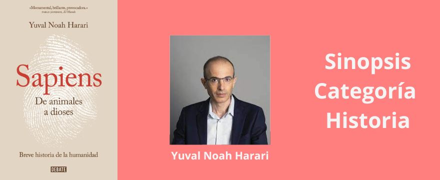 Carátula del libro Sapiens de Yuval Noah Harari.