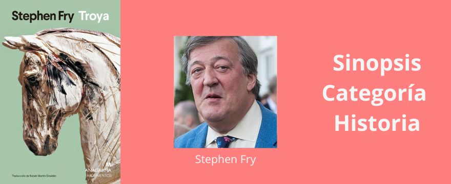 Carátula del libro Troya de Stephen Fry.