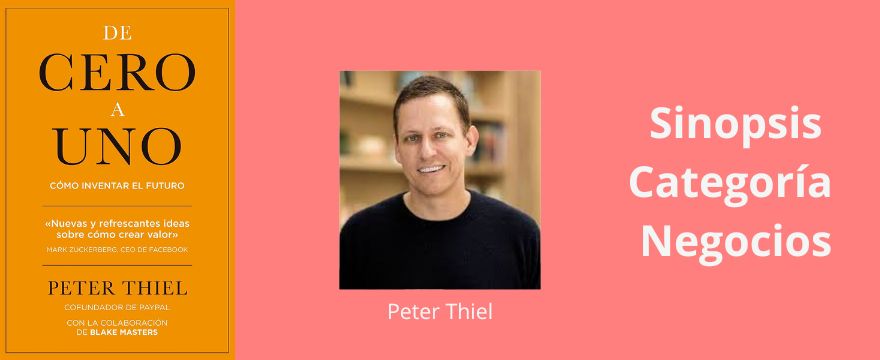 Carátula del libro De cero a uno de Peter Thiel.